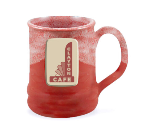 Clayton Cafe - Ramsey Deneen Pottery Mug - Red & White