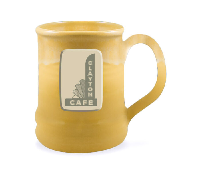 Clayton Cafe - Ramsey Deneen Pottery Mug - Yellow & White